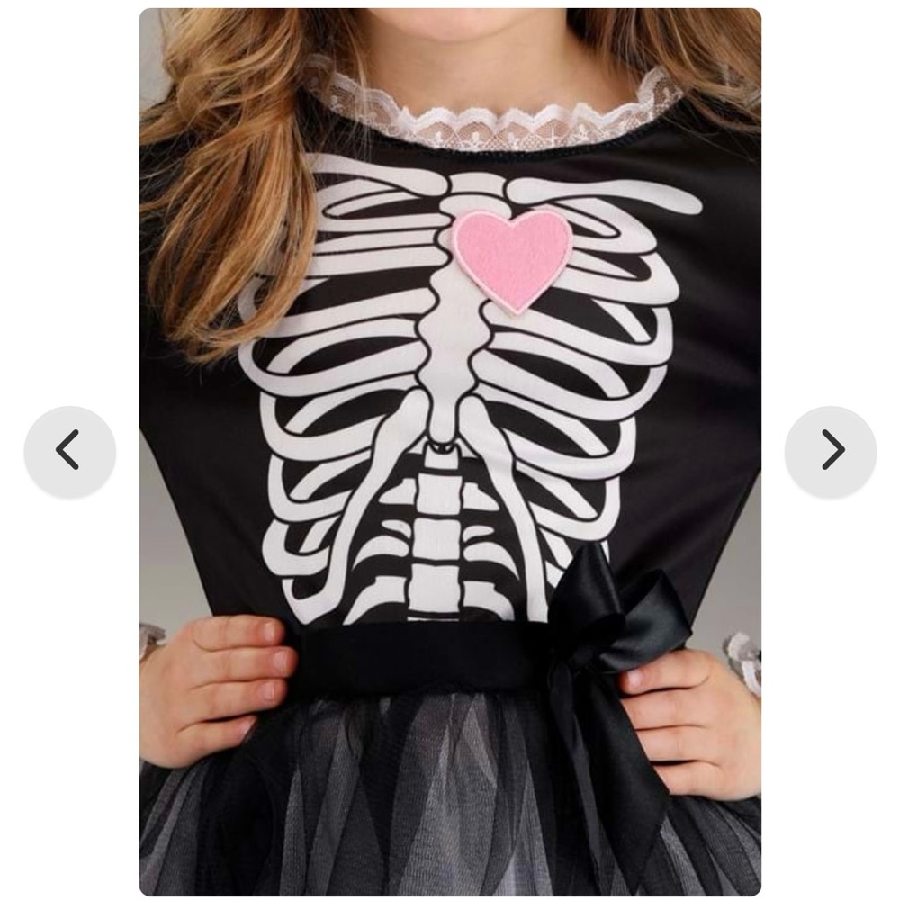 Spooky Skeleton Tutu Costume- 2T-4T - Picture 3 of 9